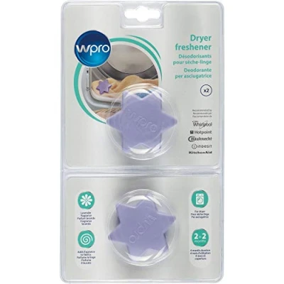 Imagen de Wpro Deostar ambientador para ropa en secadora, aroma de lavanda, paquete 2 piezas 484000008549