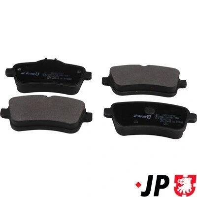 Imagen de JP GROUP 1363702610 Juego de pastillas freno Eje trasero preparado para indicador desgaste MERCEDES BENZ: Clase A, CLA Coupé, GLA