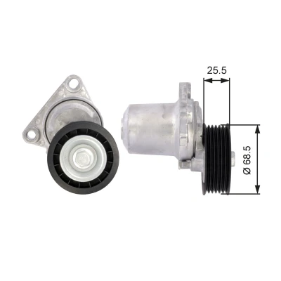 Imagen de GATES FleetRunner Micro V Kit T39074 Polea Tensora MAZDA: 6 Hatchback, MX 5 3, Berlina