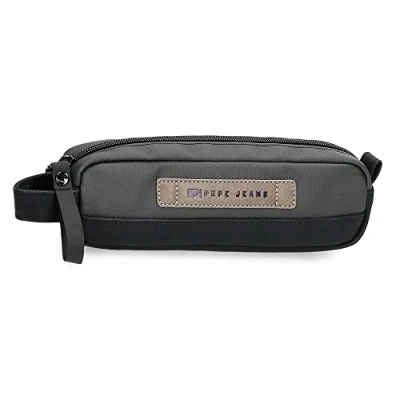 Imagen de Pepe Jeans Truxton Estuche Gris 19x5x3,5 cms Algodón, Poliéster y PU.