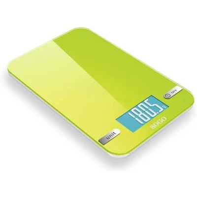 Imagen de Sogo Báscula de Cocina electrónica Cristal, Verde (SS 3960G)