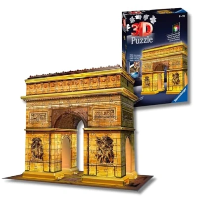 Imagen de Ravensburger 3D Puzzle, Arco del Triunfo Night Edition, 216 Piezas, Edad Recomendada 8+, 12522 7