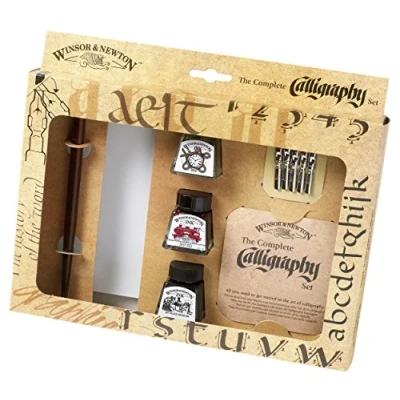 Imagen de Winsor &amp; Newton 1190190 Juego de tintas caligrafía, multicolor, 10 unidades (paquete 1)