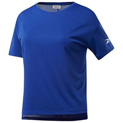 Imagen de Reebok Wor Comm Poly tee Solid Camiseta, Mujer, Cobalt, 2XL
