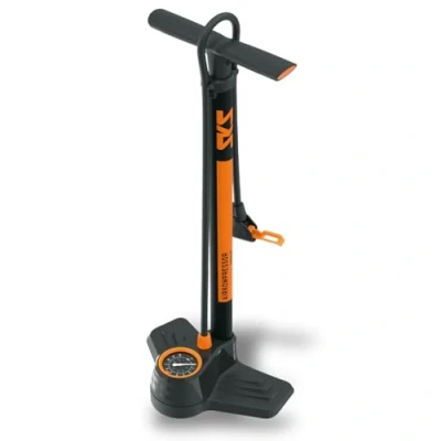 Imagen de SKS Germany AIRKOMPRESSOR Compact 10.0 Suelo, Bomba de Aire (manómetro precisión fácil Lectura, Cabezal Multi Tipo válvulas, presión máxima: 10 Bar / 144 PSI), Unisex Adult, Black, One Size