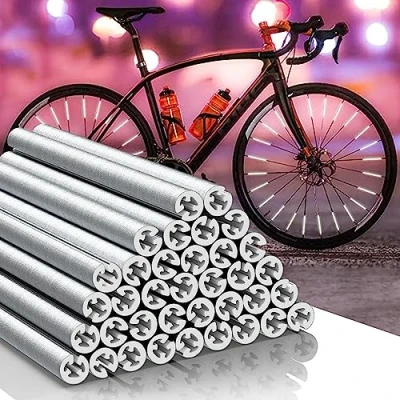 Imagen de Büchel 50103000 Seku Clips Reflectores para Bicicleta (72 Unidades), Color Plateado