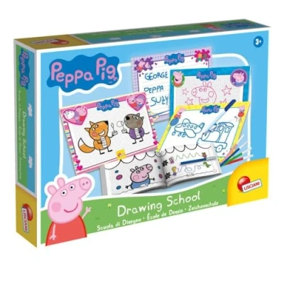 Imagen de Liscianigiochi Peppa Pig Escuela de Dibujo Juego Educativo Creativo para niños a Partir 3 años, Color no aplicable (92215)