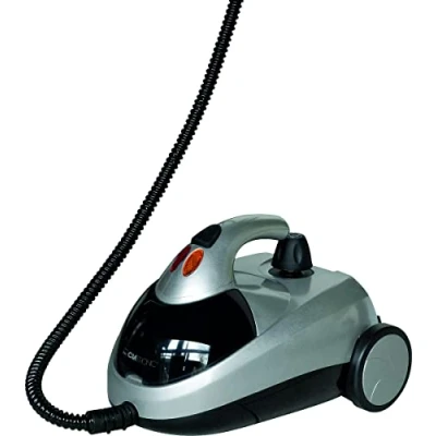 Imagen de Clatronic DR 3280 Vaporeta limpiador al vapor (4 bares), 10 accesorios, 1500W, color plateado