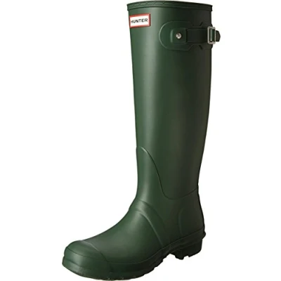 Imagen de Hunter Original TALL Vegan Botas de agua, Mujer, Talla: 40/41, Green Zapatos