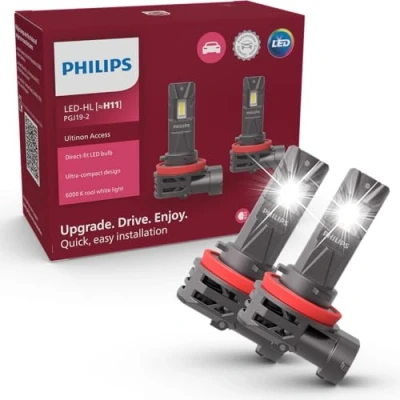 Imagen de Philips Ultinon Access LED lámpara para faros de coche (H11), ultra compact direct fit, +80%, 6.000K, set 2