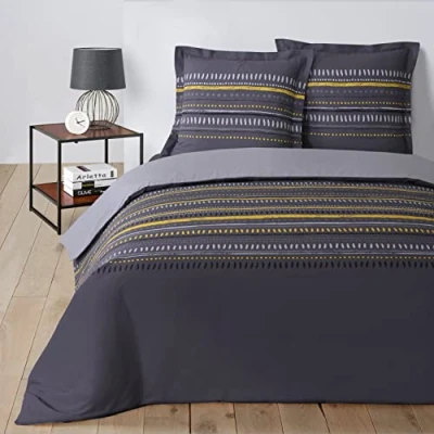 Imagen de Vision Juego de Funda nórdica Gaspard 240 x 220 cm con 2 Fundas Almohada para Cama estándar Personas 100% algodón