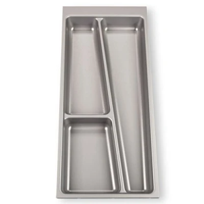 Imagen de SO TECH® Cubertero ORGA BOX® II para Cajón de Nobilia 30 cm (Cubertero: 462 x 205 mm) Color Gris Argentado