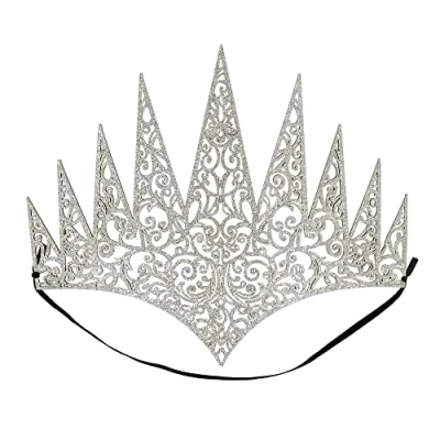 Imagen de Boland Corona de reina 44087 Diadema con banda goma, accesorio para princesas hielo, princesa, fiesta temática, carnaval
