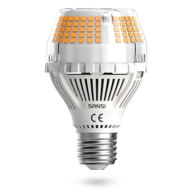 Imagen de SANSI bombilla LED E27 35 W, 3000 K, 5000 lúmenes, equivalente incandescente 300 ángulo de haz 270 , ahorro energía, sin parpadeo, no regulable paquete 1