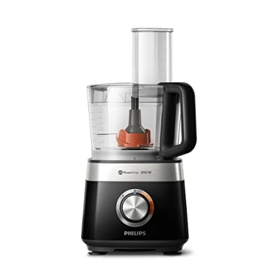 Imagen de Philips Robot de Cocina Compacto y Licuadora 800W, 29 Funciones, Jarra 1.5L, PowerChop, Cuchilla Acero Inoxidable (HR7510/00)