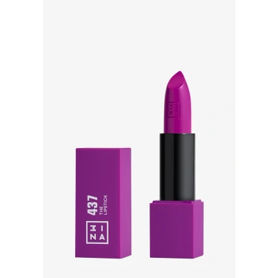 Imagen de 3INA MAKEUP The Lipstick 437 Morado Labial Cremoso Barra de Labios Mate con Vitamina E y Manteca Karité Alta Pigmentación Olor a Vainilla Vegan Cruelty Free
