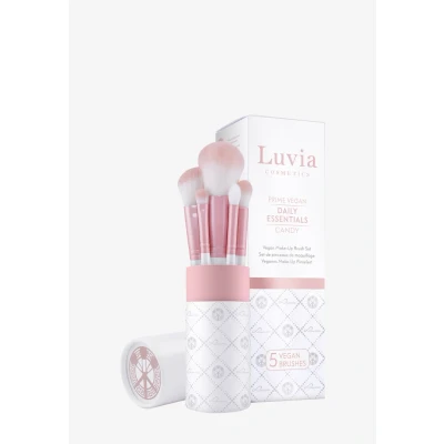 Imagen de Set de pinceles maquillaje Luvia, Daily Essential Set, para polvos y ojos, 5 cosméticos veganos,