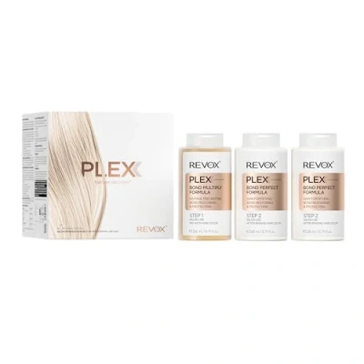 Imagen de REVOX B77 Set Tratamiento Pelo Profesional, 1 Plex Bond Multiply Formula Paso de 260 ml + 2 Perfect ml, Reduce Daños del Cabello en Procesos Químicos Peluquería