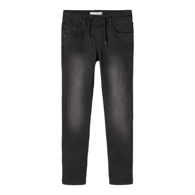 Imagen de Name it Nkmrobin Vaqueros slim fit para niños, Talla: 15a, Black denim