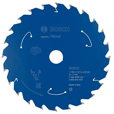 Imagen de Bosch Professional Disco de sierra circular Expert for Wood (madera, 160 x 20 1,5 mm, 24 dientes, accesorio sin cable)