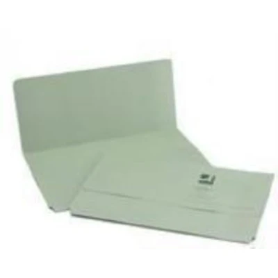 Imagen de Q Connect Carpeta portadocumentos con solapa (50 unidades, para documentos de tamaño A4, 285 g/m²), color verde