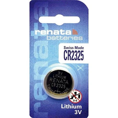 Imagen de Renata Pila de botón CR2325, Litio, 190 mAh, 3 V, 1 Unidad