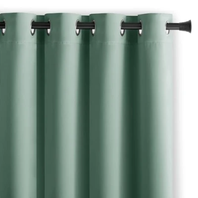Imagen de AmeliaHome Blackout Cortina Opaca (140 x 270 cm, Menta, 1 Unidad), Color Verde