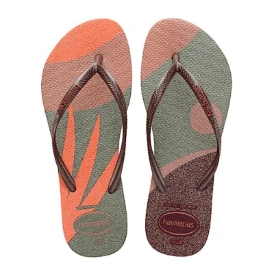 Imagen de Havaianas Slim Palette Glow, Chanclas, para Mujer, Crocus Rose, 33/34 EU