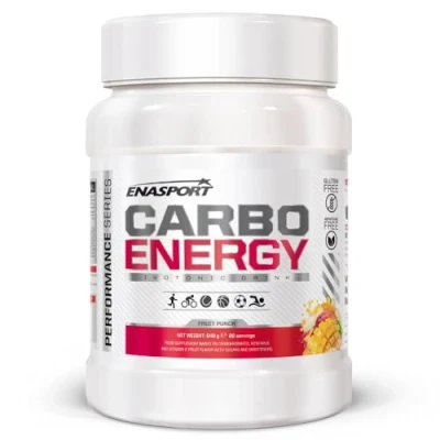 Imagen de Enasport, Carbo Energy 540g, Bebida isotonica en polvo con electrolitos, Sales minarales para el deporte de Hidratacion.