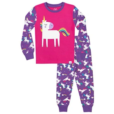 Imagen de Harry Bear Pijamas para niñas Unicornio Ajuste Ceñido Multicolor 6 a 7 Años