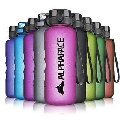 Imagen de ALPHAPACE Botella de Agua 350ml/500ml/650ml/1000ml/1500ml a Prueba Fugas Libre BPA, para el Deporte y Las Actividades al Aire Libre, Deportiva con un Filtro Frutas