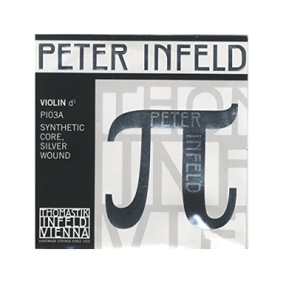 Imagen de Thomastik cuerda para violín 4/4 Peter Infeld Re núcleo sintético, entorchado plata, medio