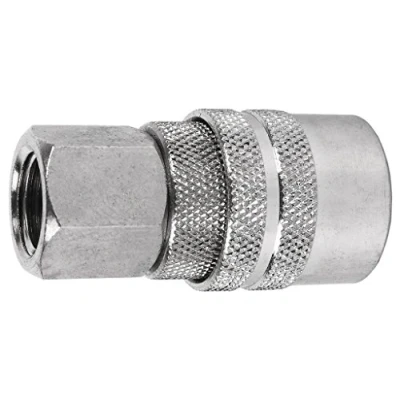 Imagen de Enchufe rápido rosca hembra 1/4&quot; Acoplador con BSP para instalaciones neumáticas Conector tipo europeo mangueras