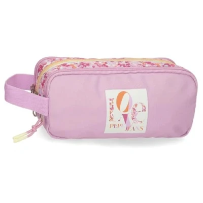 Imagen de Pepe Jeans Sandra Carry ALL 3C Estuche escolar para niños, Talla: One Size, Light lilac