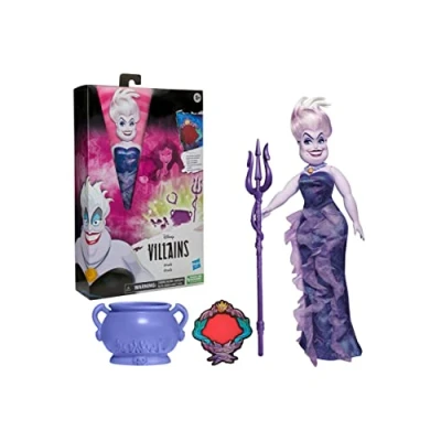 Imagen de Disney Villains Úrsula Muñeca con Accesorios y Ropa removible Juguete A Partir de 5 años