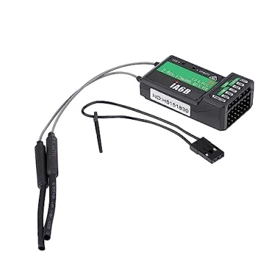 Imagen de Dilwe Receptor RC, Flysky FS IA6B 2.4G 6 Canales RC PPM para el Transmisor I6X I6S I8