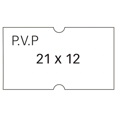 Imagen de APLI 101949 Pack de 6 rollos para etiquetadora, color blanco