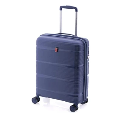 Imagen de GLADIATOR Maleta Cabina Polipropileno 50 cm, 4 Ruedas Dobles, Cremallera y TSA. Modelo Extensible (Beige)