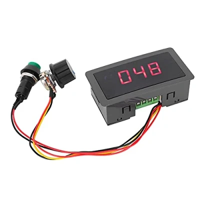 Imagen de controlador de velocidad del motor CC, CCM5D PWM Interruptor control continuo 6V 12V 24V Pantalla digital Regulador ajustable