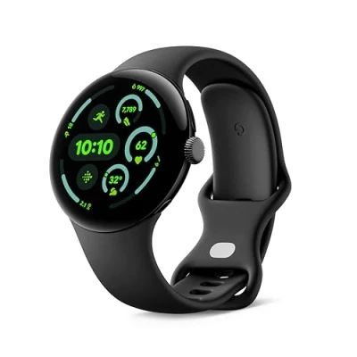 Imagen de Smartwatch Google Pixel Watch 3, AMOLED, 45 mm, S L, Aluminio 100% reciclado, Obsidiana