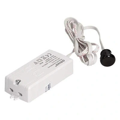 Imagen de Orno Interruptor infrarrojo De sensor bipolar IP 20 blanco montado en superficie Alcance máx. detección 800W: 5 6cm 230V