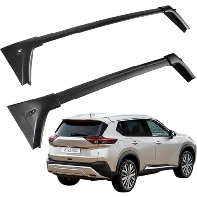 Imagen de zjxtnb Baca de Coche para Nissan X Trail T33 2021 2022 2023 2024, Portaequipajes Aluminio Transversales Roof Rack Cross Bars Rieles Techo Barras