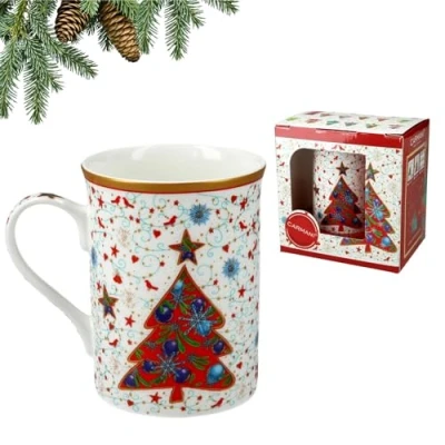 Imagen de Carmani taza de Navidad, fiesta festiva para té, café, chocolate caliente decorada con tema Navidad 375 ml