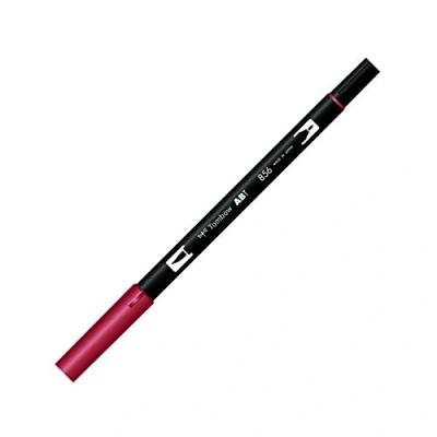 Imagen de Tombow AB T856 Rotulador de punta doble, color rojo