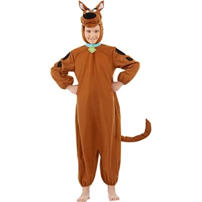Imagen de Funidelia Disfraz de Scooby Doo para niño y niña Scooby, Dibujos animados niños divertidos accesorios Fiestas, Carnaval Halloween Talla 3 4 años Marrón