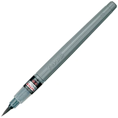 Imagen de Pentel Fudepen recargable, color Inchiostro Pigmenti punta larga