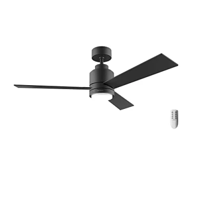 Imagen de Cecotec Ventilador de Techo con Luz EnergySilence Aero 4850 Style Black. 30 W, Diámetro 48&quot; 3 Aspas, Mando a Distancia, Motor DC, 6 Velocidades, Modo Winter Summer y Natural Breeze
