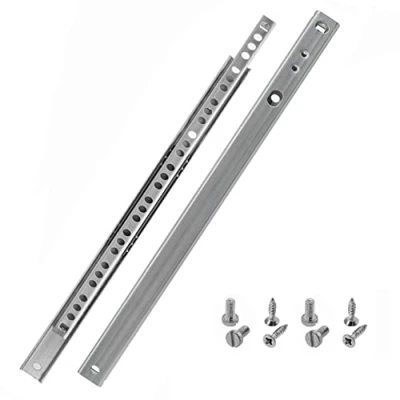Imagen de HELPMATE Nut Riel para cajones (17 mm de longitud, 310 mm, 1 par, 2 unidades, incluye material fijación)