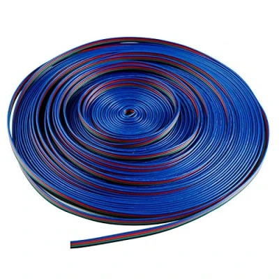 Imagen de LitaElek 10m 22AWG Cable Alargador Tira LED RGB Strip Extension 4 Pines Extensión Cinta Conexión Divisor Conector Banda Pin para SMD 5050 3528 2835