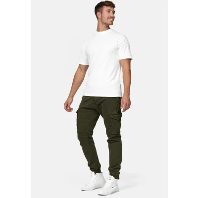 Imagen de Indicode Jeans ALEX Pantalones cargo, Hombre, Talla: Medium, Dark green